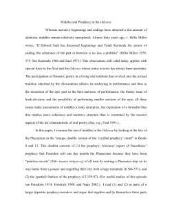 Middles and Prophecy in the Odyssey