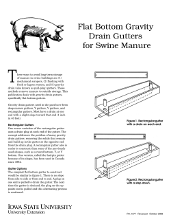 Flat Bottom Gravity Drain Gutters for Swine Manure
