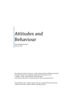 Criminal Attitudes Workbook