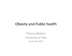 Obesity and Public health