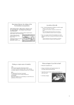 Darwininan fisheries: the collapse of the Newfoundland cod