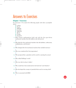 Answers to Exercises