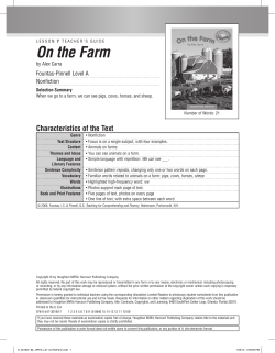 On the Farm - Houghton Mifflin Harcourt