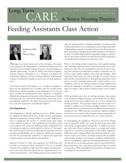 Feeding Assistants Class Action