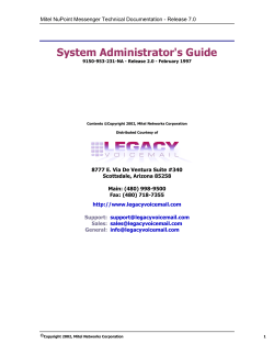 System Administrator`s Guide