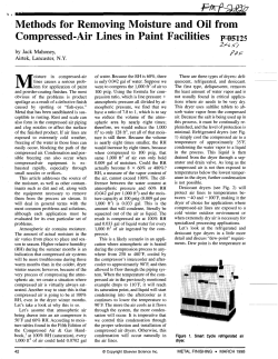 Methods for Removing Moisture and Oil from Compressed