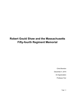 Robert Gould Shaw and the Massachusetts Fifty