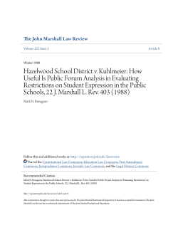 Hazelwood School District v. Kuhlmeier