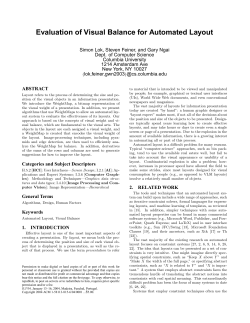 Evaluation of Visual Balance for Automated Layout