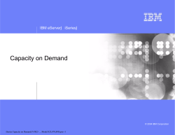 Capacity on Demand