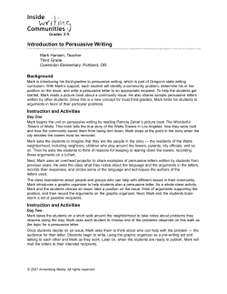 Mark Hansen: Lesson Background