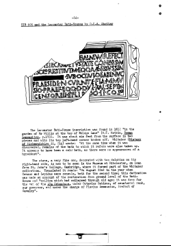 RIB 605 and the Lancaster Bath-Houses