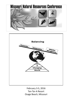 2016 MNRC Exhibitors - Missouri Natural Resources Conference