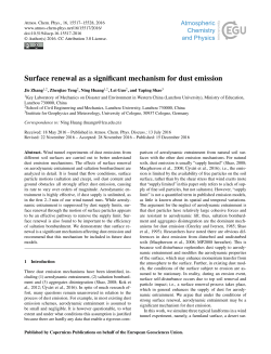 Surface renewal as a significant mechanism for dust emission