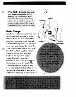 It`s a Fact—Electric Copiers Static Charges