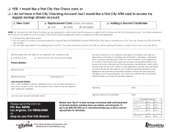 ATM/Visa Debit Card - First City Credit Union