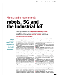 Manufacturing reengineered: robots, 5G and the Industrial