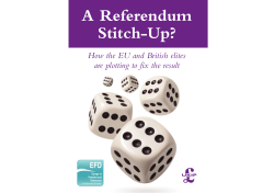 A Referendum Stitch-Up?