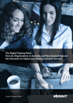 The Digital Tipping Point - Chief Customer Officer Melbourne