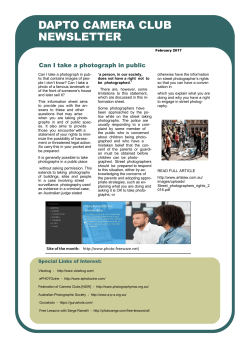 February - The Dapto Camera Club
