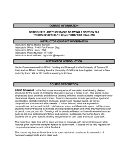 COURSE INFORMATION SPRING 2017: ARTF1302 BASIC