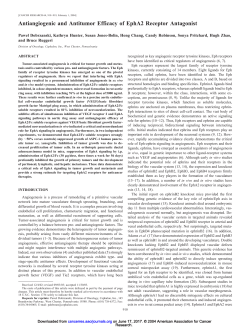 Antiangiogenic and Antitumor Efficacy of EphA2