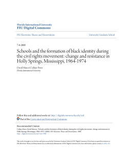 Schools and the formation of black identity during the civil rights