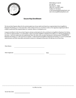 Secure-Key Enrollment - Angelfish to Elephants
