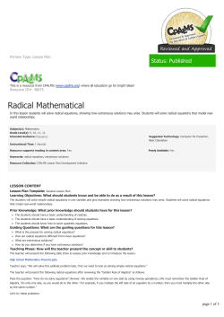 Radical Mathematical