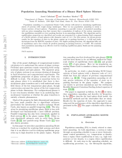 Population Annealing Simulations of a Binary Hard Sphere Mixture