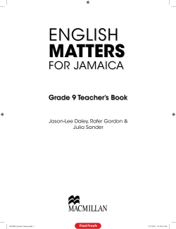 Grade 9 Teacher`s Book