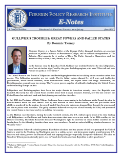 Gulliver`s Troubles: Great Powers and Failed States