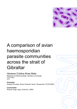 A comparison of avian haemosporidian parasite communities across