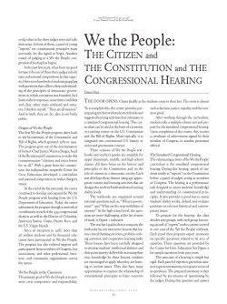 We the People - National Council for the Social Studies