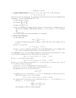 1. Exercise 4: Part I 1.1. Implicit Differentiation. Let F(x, y)=6x 2 + 3xy