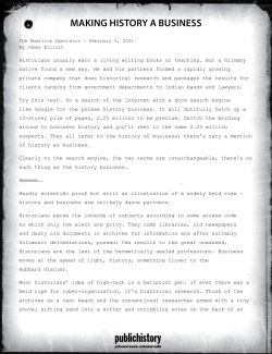 making history a business