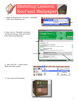 Sketchup Lessons: Roof and Wallpaper