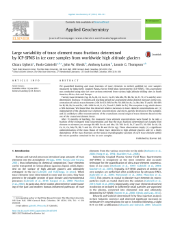 Large variability of trace element mass fractions determined by ICP
