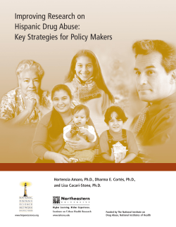 Improving Research on Hispanic Drug Abuse