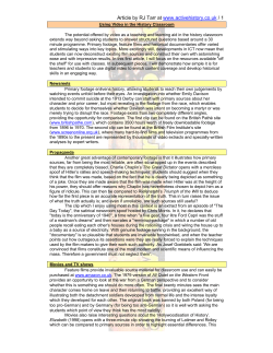 Video in the History Classroom: Part 1