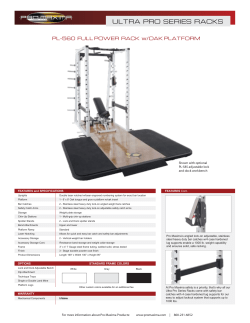 PL-560 FULL POWER RACK w/OAK PLATFORM