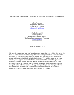 The Gag Rule, Congressional Politics, and the Rise of Anti