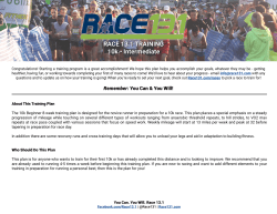 10k Training Plan and Schedule - Intermediate | 8 Weeks