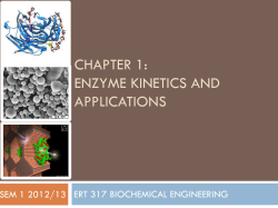 Chp 1 Enzyme Kinetics (Part 1.1)