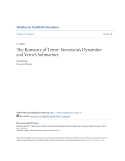 The Romance of Terror: Stevenson`s Dynamiter
