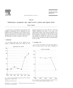 Submission, acceptance rate, rapid review system and impact factor