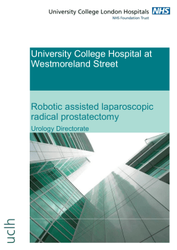 Robotic prostatectomy