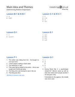 Determining Relative Importance