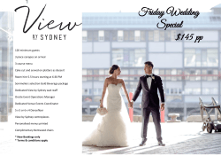Friday Wedding Package