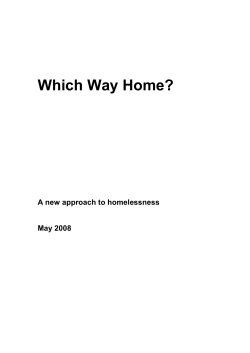 Which Way Home? - Mercy Foundation